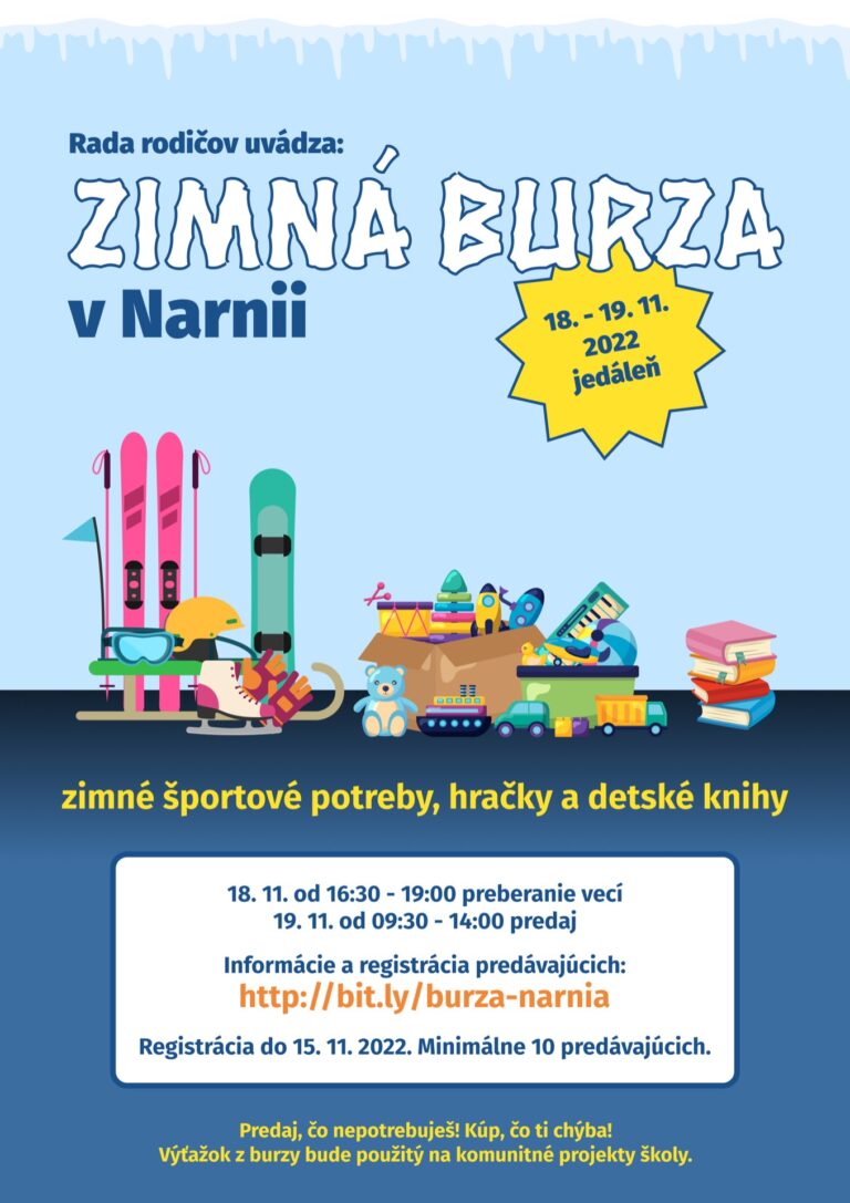 Zimná burza v Narnii - ZŠ Narnia, Banská Bystrica