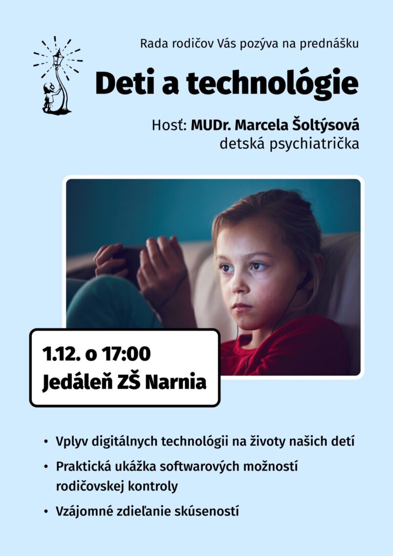 Deti a technológie - ZŠ Narnia, Banská Bystrica