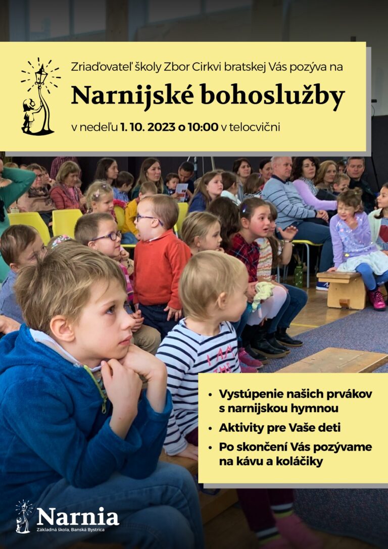 Pozvánka - ZŠ Narnia, Banská Bystrica