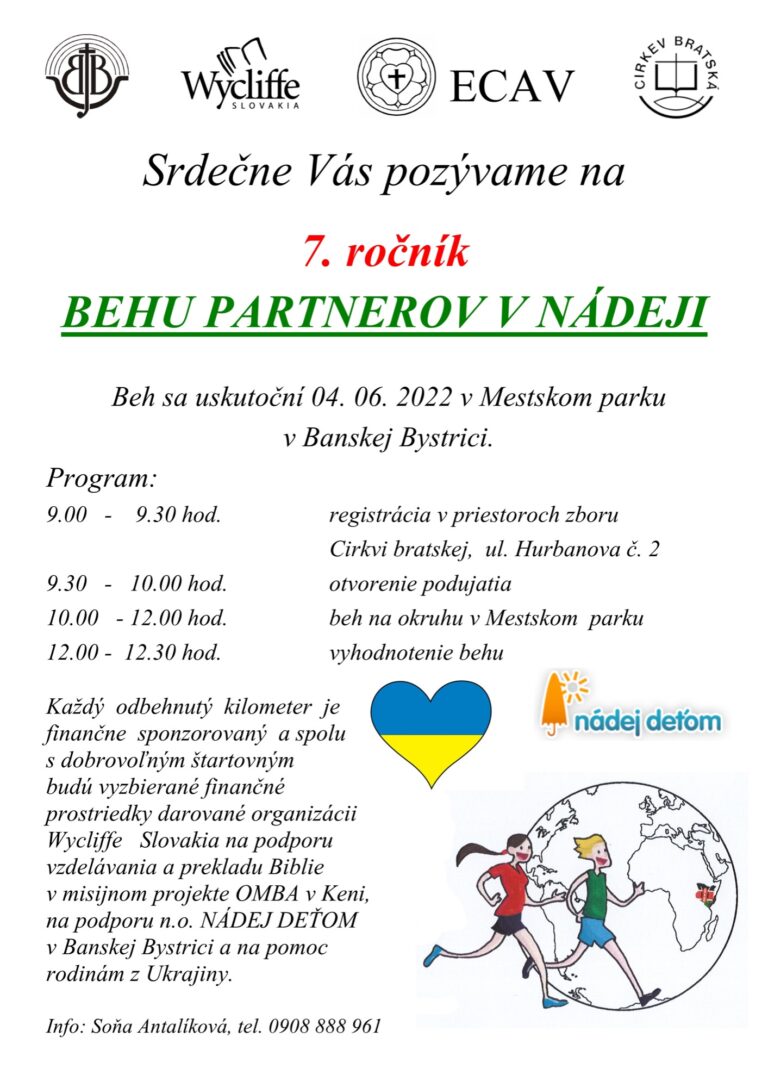 Beh partnerov v nádeji - ZŠ Narnia, Banská Bystrica